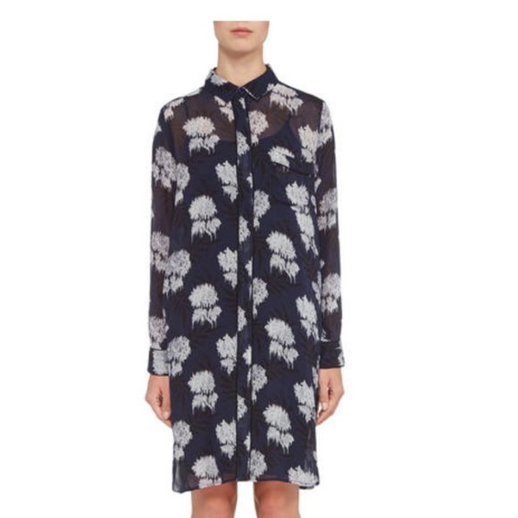 Ganni Navy Shirt Dress - Picture 3 of 5